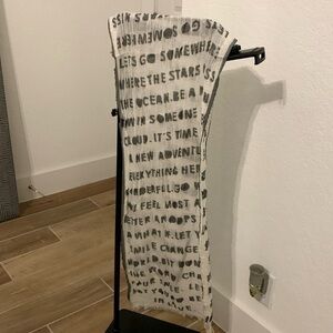 “It’s time for a new adventure…” scarf! Love the messages!